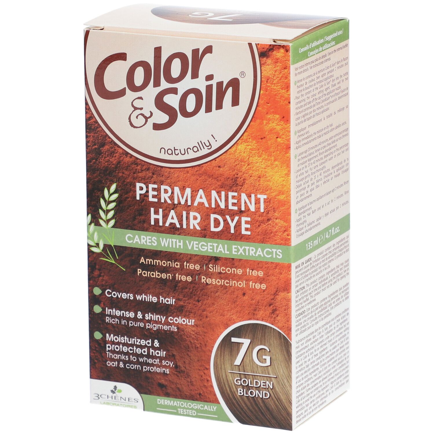 Les 3 Chênes Color & Soin Coloration 7G Goldblond