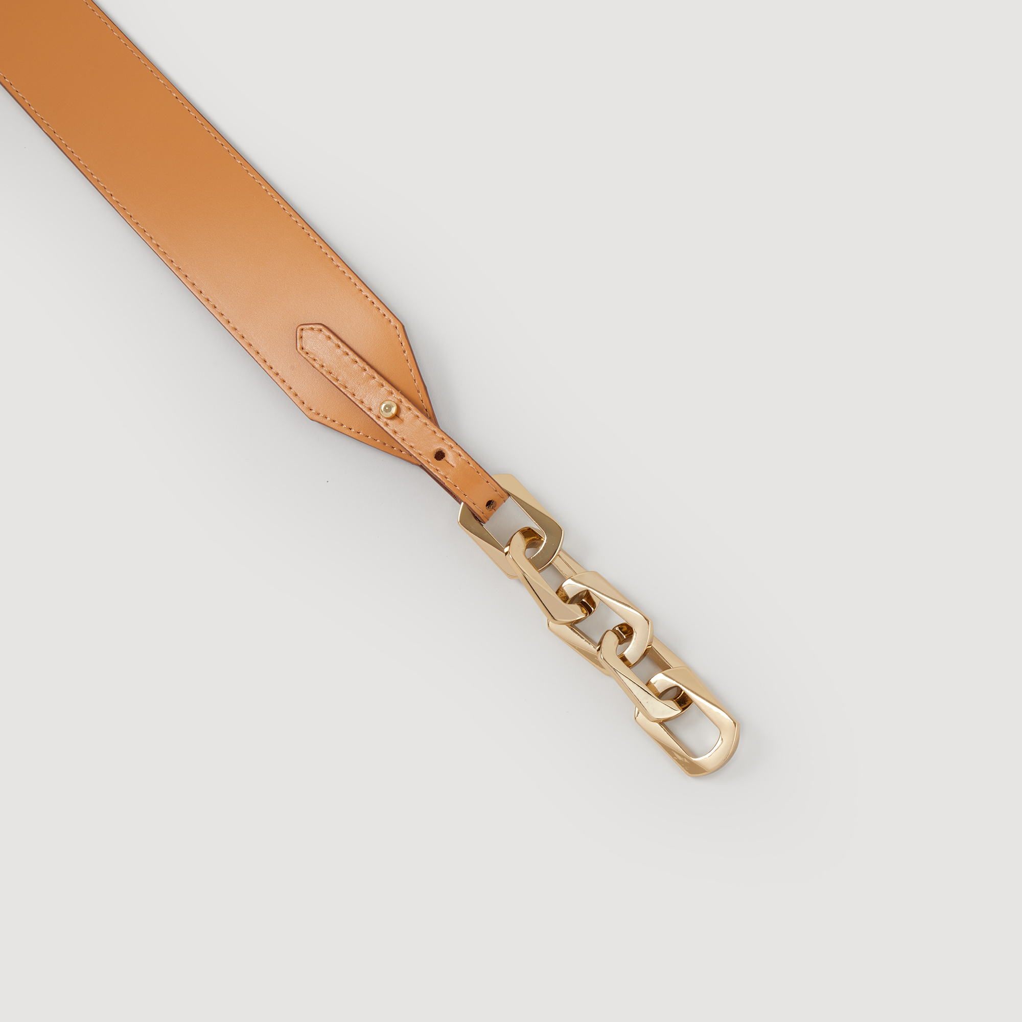 Ceinture en cuir avec chaœne