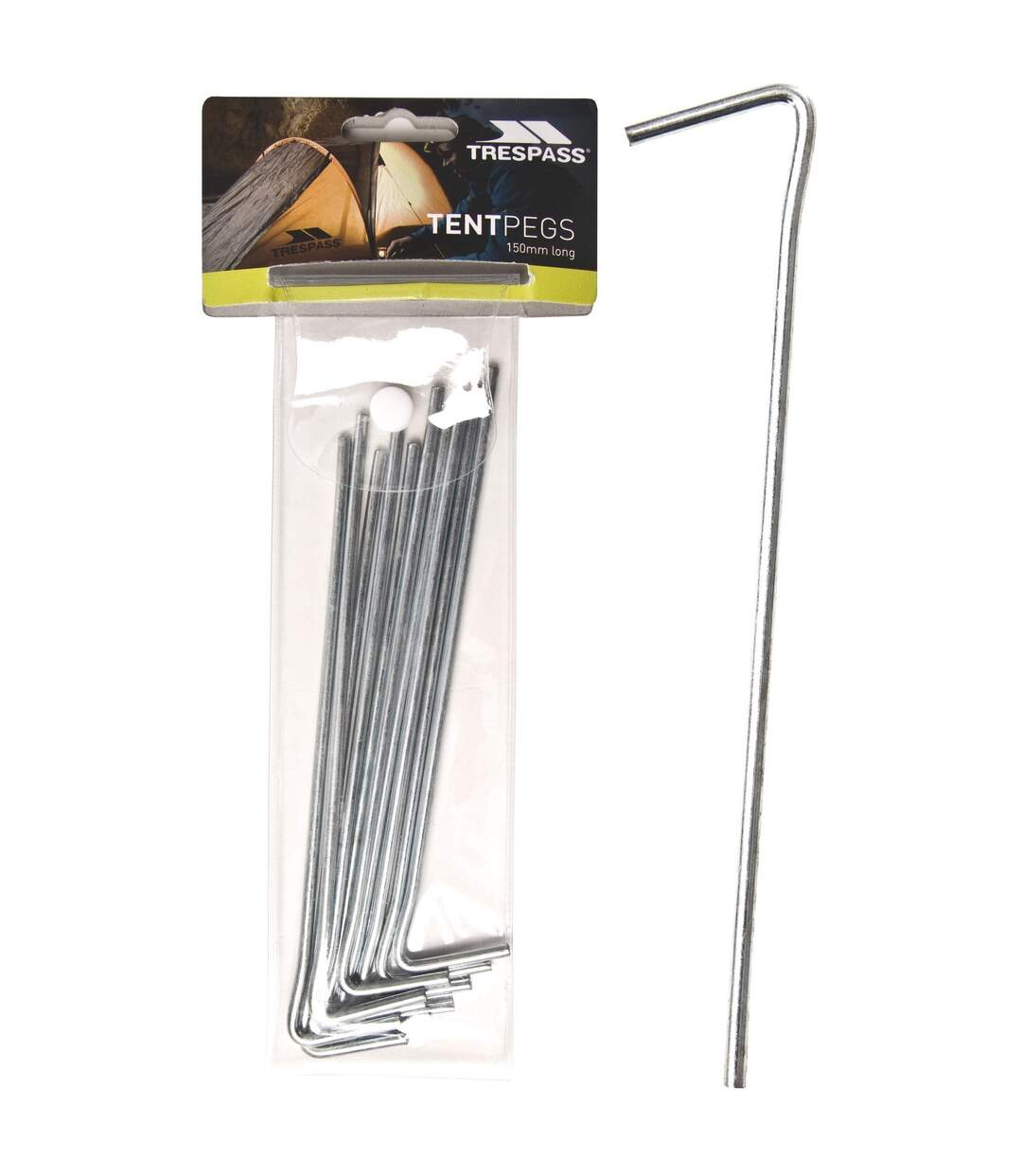 Trespass Axion - Piquets de tente 15cm (lot de 10) (Argent) (Taille unique) - UTTP515