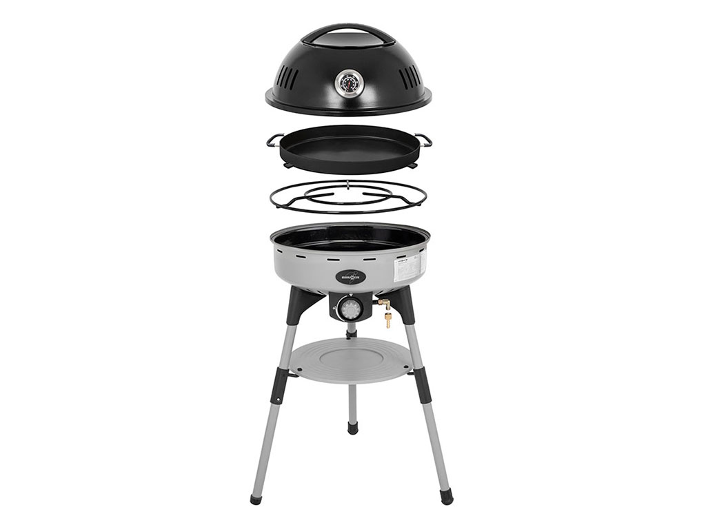 Devil BBQruiser HT Roundpan 50 draagbare gasbarbecue