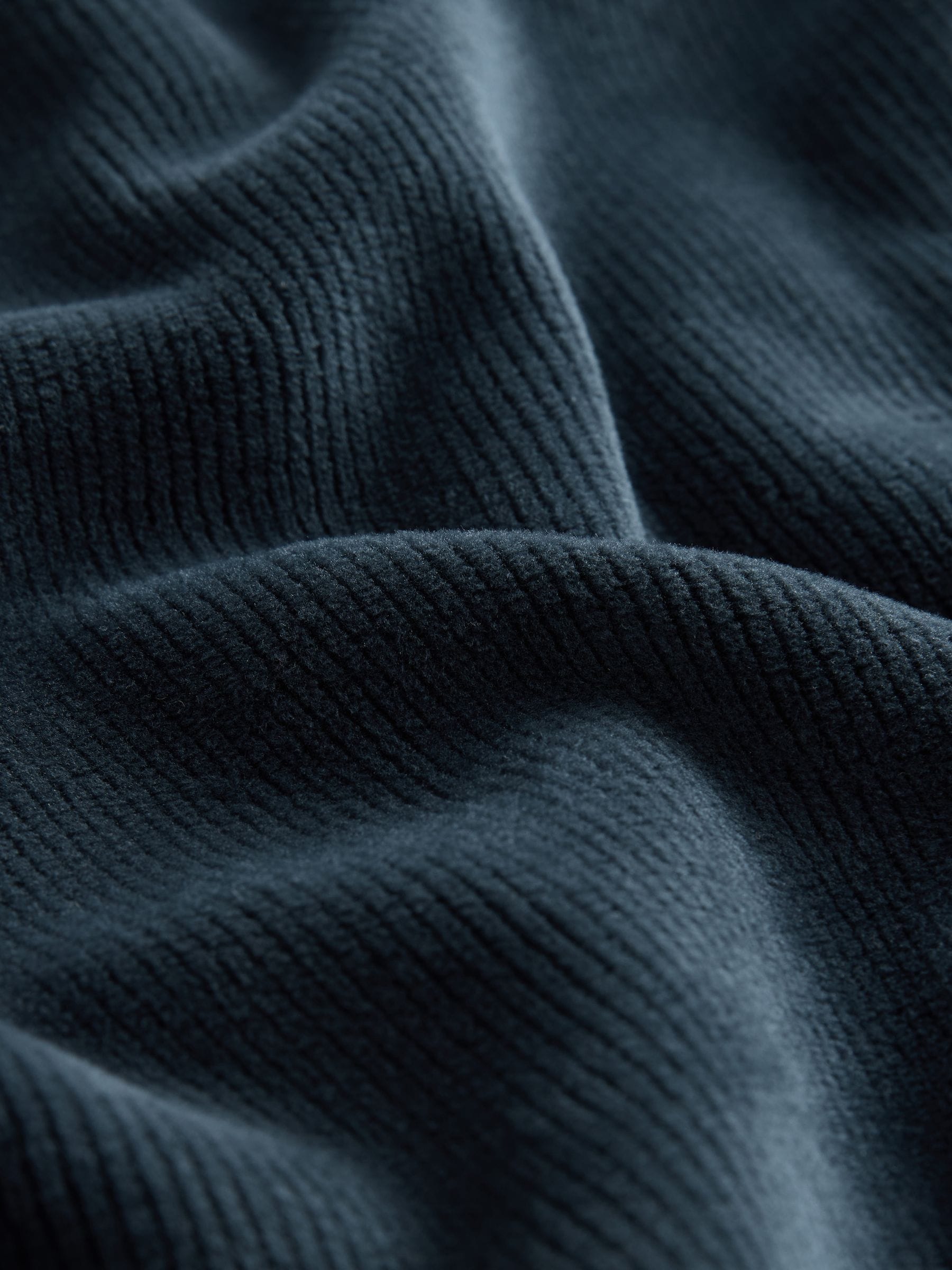 Donkerblauw - Jersey Textured Ribbed Joggers