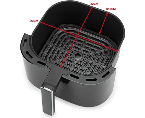 Wilfa AFD-6.0B Airfryer dual heating