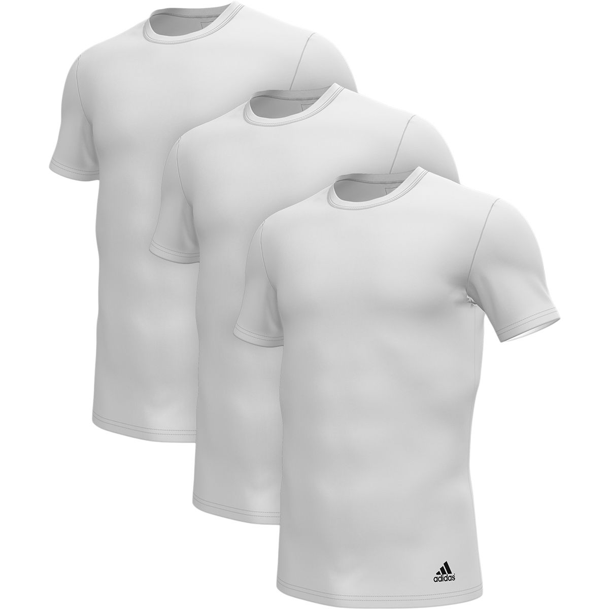adidas 3-Pak Crew Neck T-shirt Herre