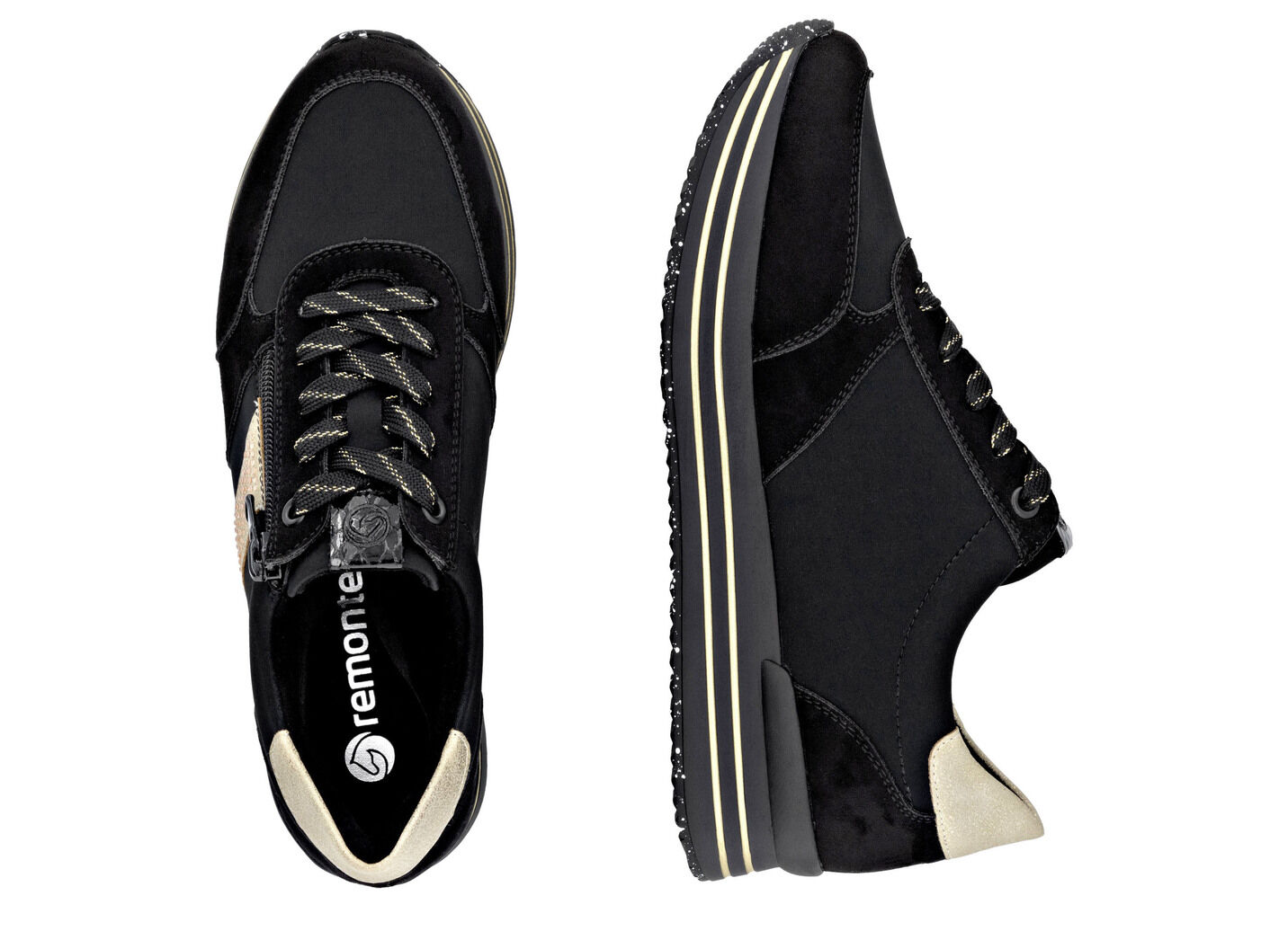 Remonte, trendige Damen-Sneaker, Weite G, mit herausnehmbarem Fussbett