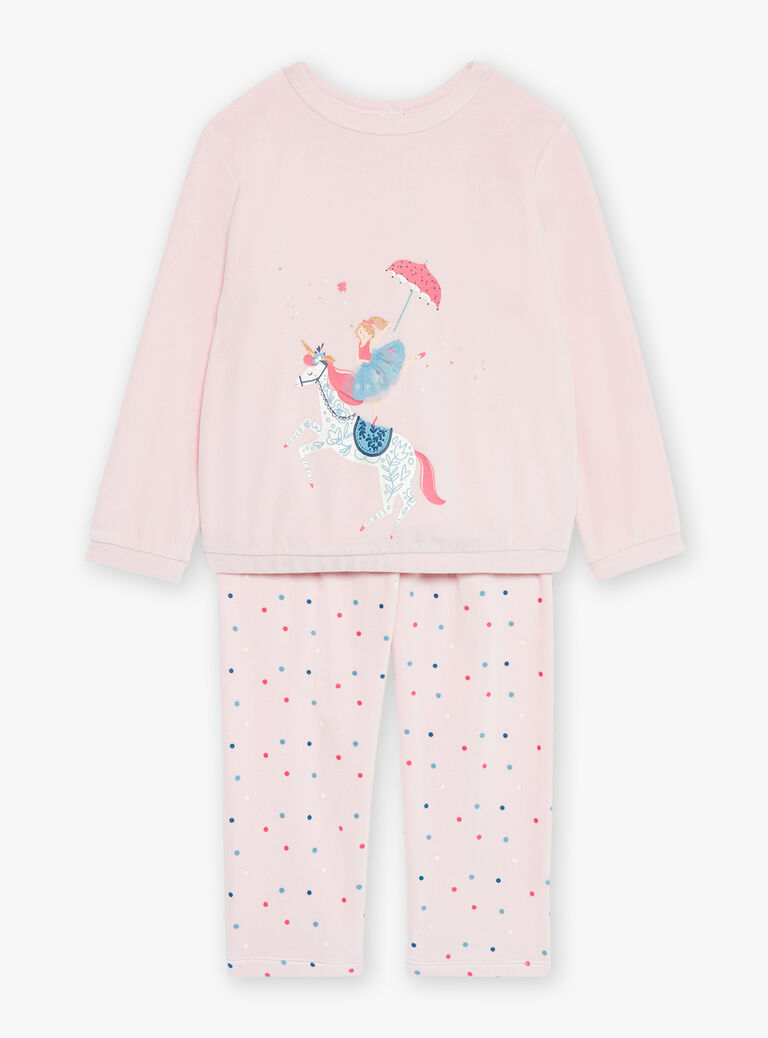 Pyjama rose en velours