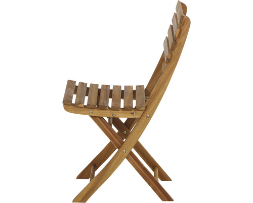 Siena Garden 2-zits balkonset bestaande uit: 2 stoelen, tafel, naturel hout