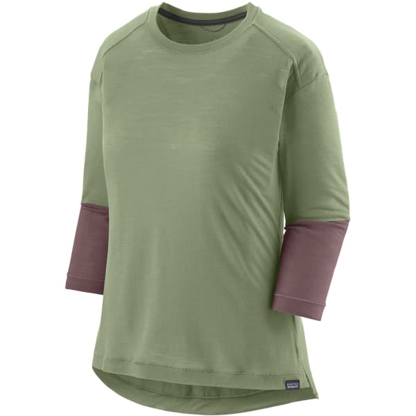 Maillot VTT PATAGONIA W'S MERINO 3/4 SLEEVE BIKE JERSEY SALVIA GREEN
