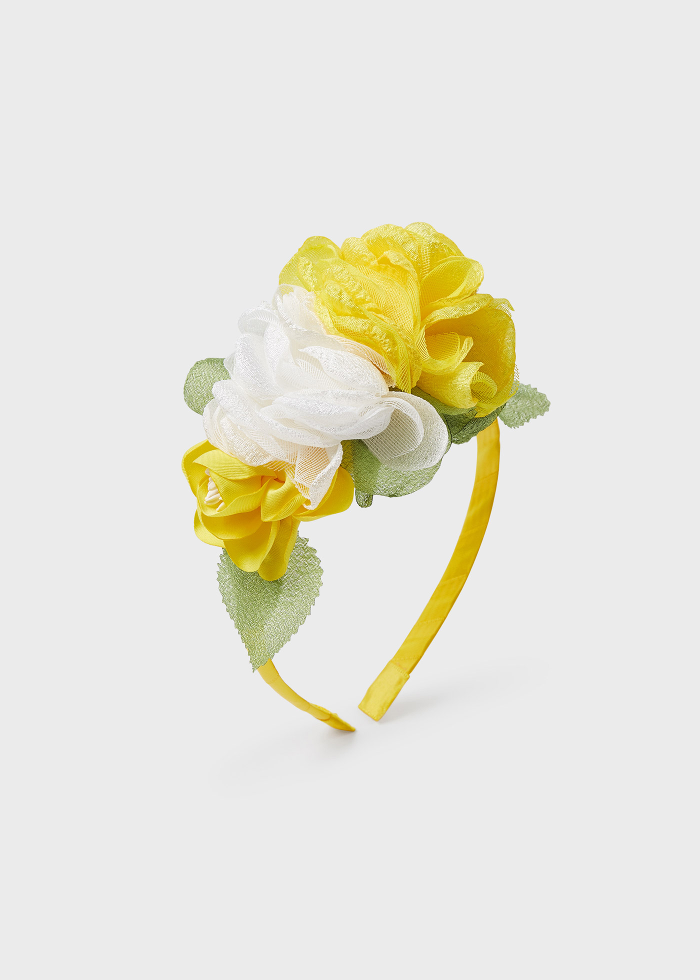 Tiara com aplique floral para meninas