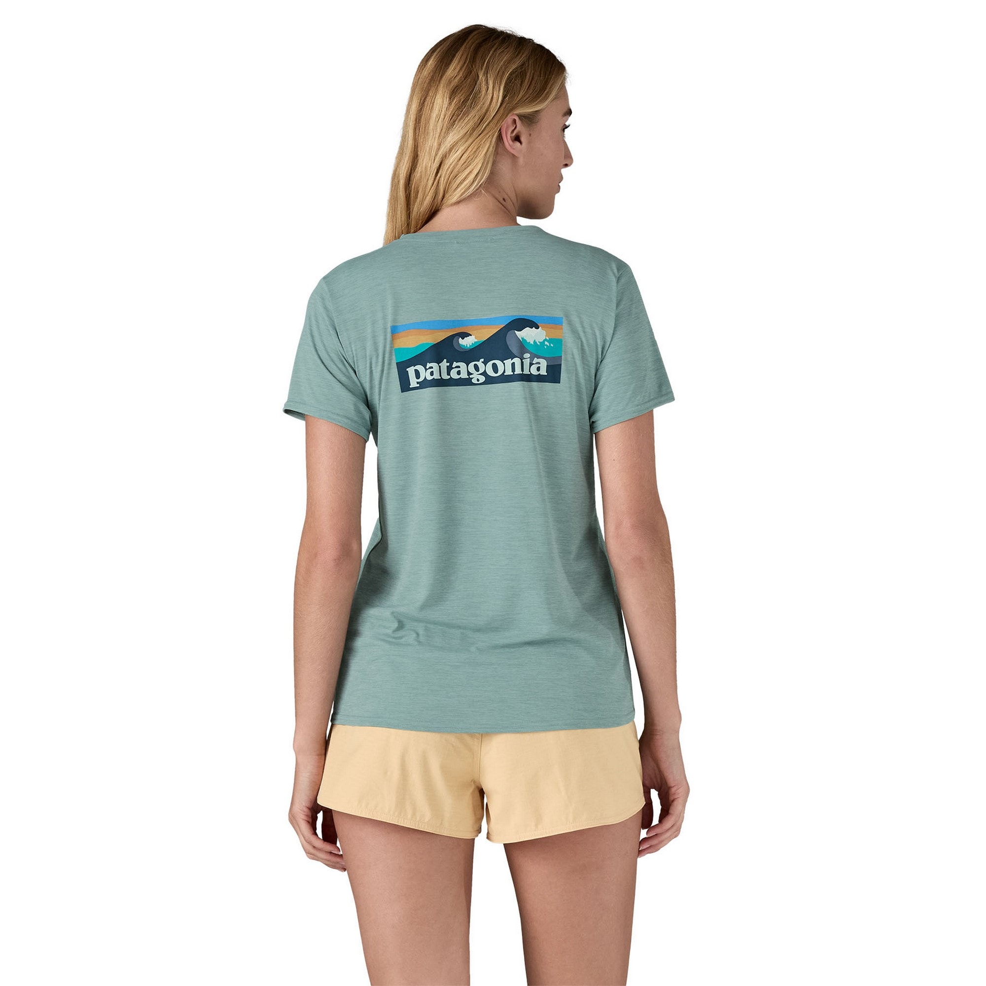 Patagonia Cap Cool Daily Graphic T- Shirt Waters Dame<br>Den ultimate t-skjorten for aktive dager!