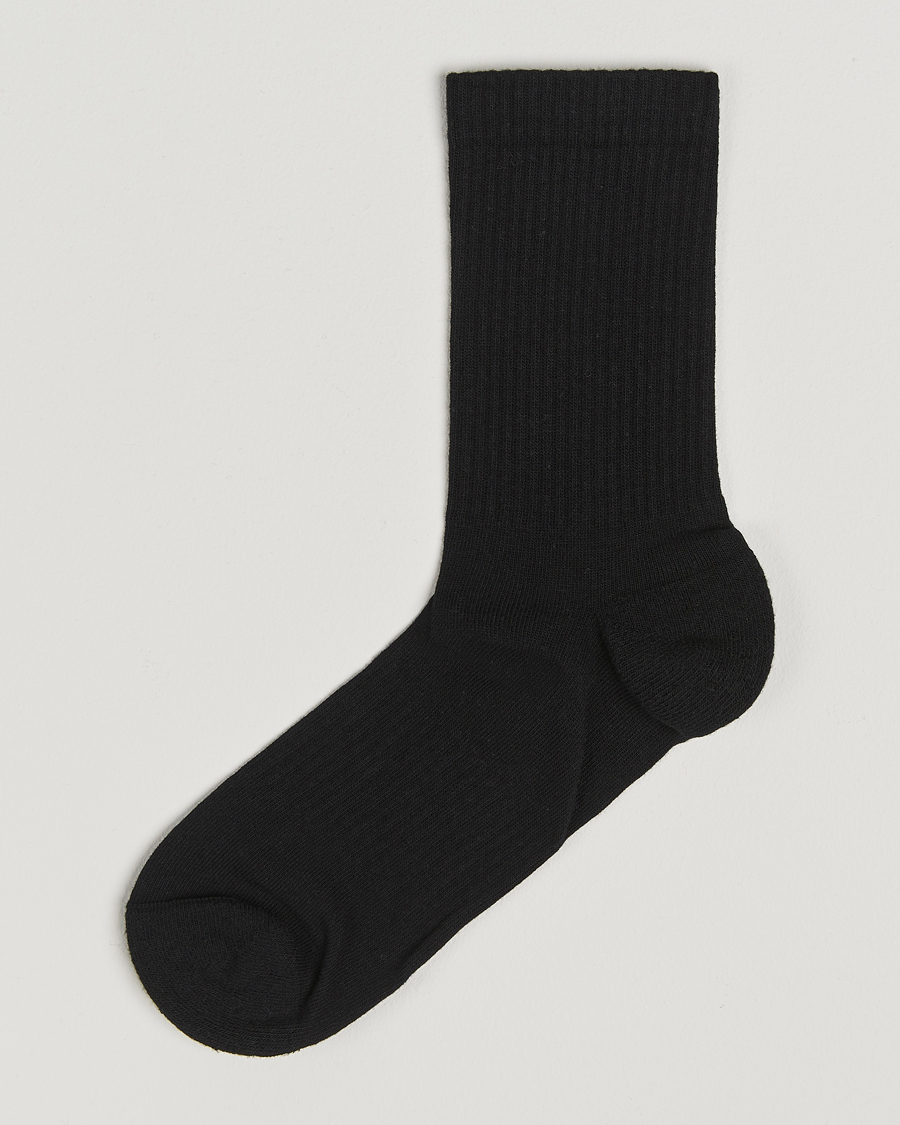 Sweyd Crew Cotton Socks Black