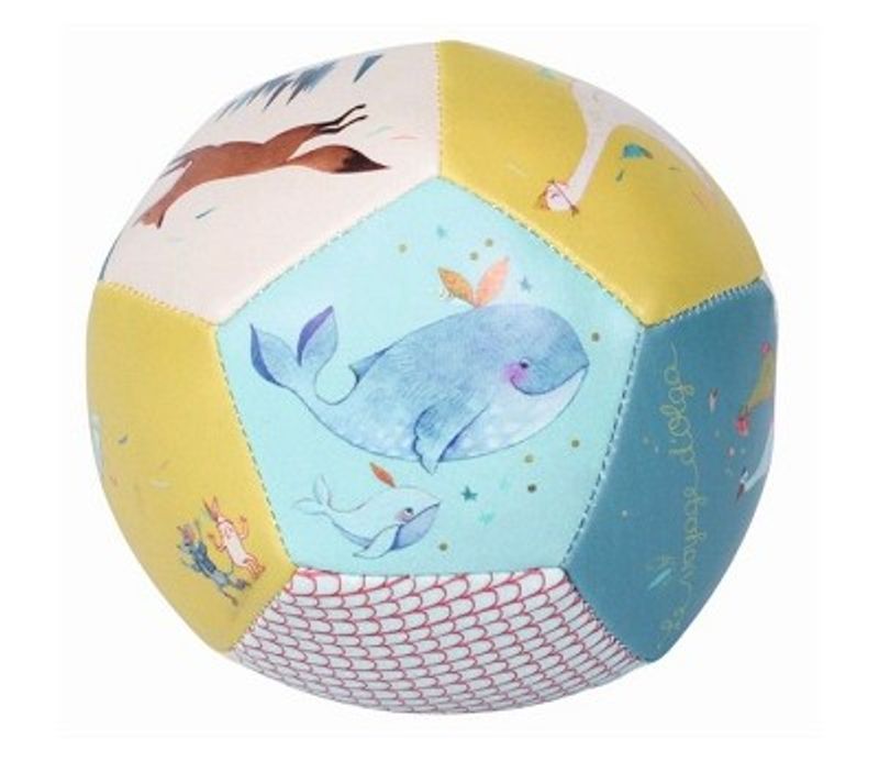 Moulin Roty Hval og Rev, Myk Ball til Baby