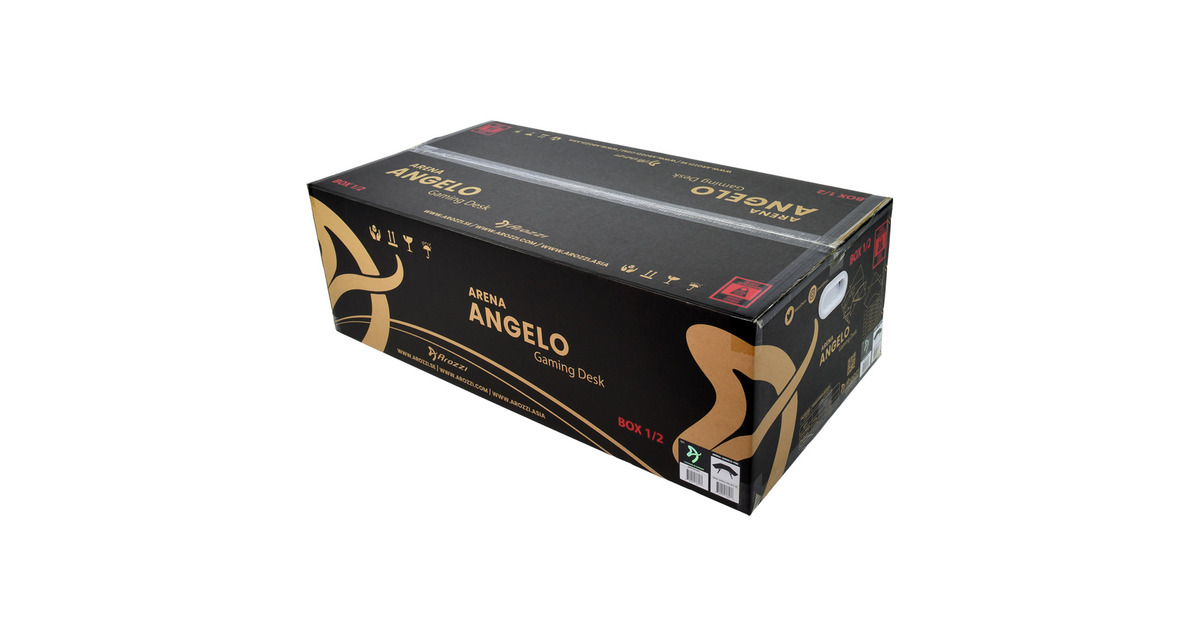 ArozziArena Angelo - Pure Black gaming desk  (Zwart)