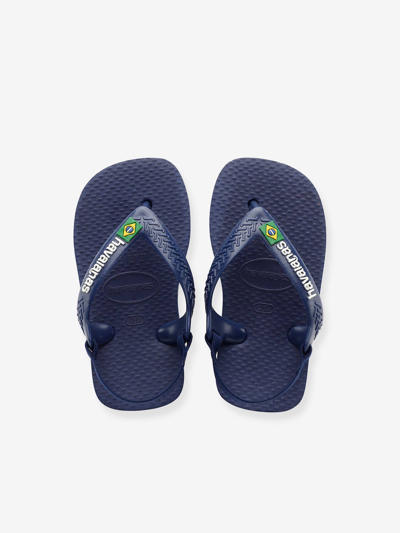 Chinelos Baby Brasil Logo II HAVAIANAS azuis