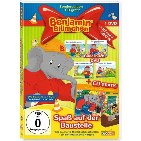 Kiddinx DVD Benjamin Blümchen: Spaß auf der Baustelle