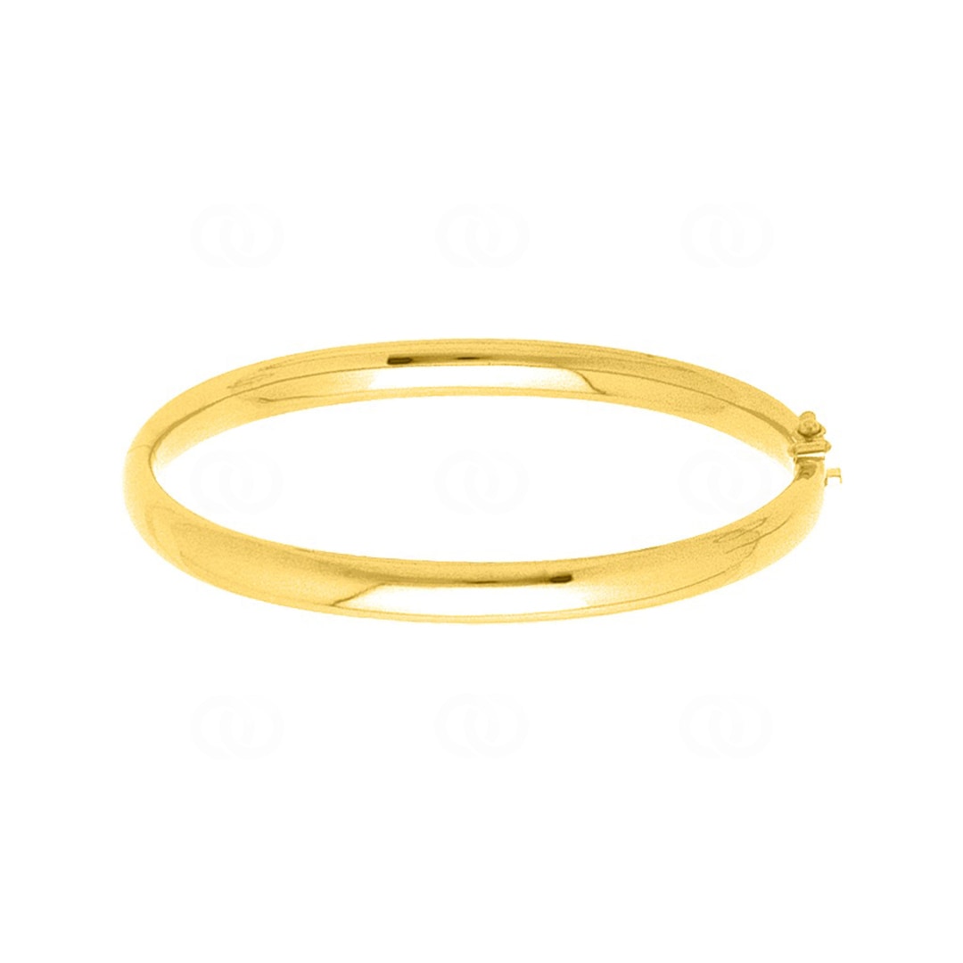 Armreif oval 750/18 K Gelbgold massiv 6mm