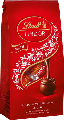 Lindt LINDOR Beutel Milch