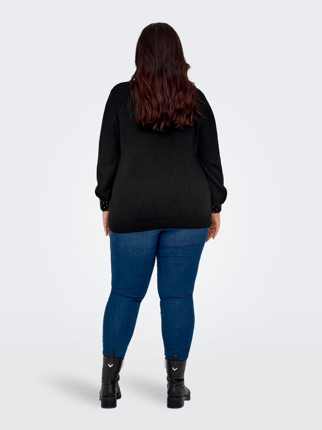 CARALESSIA Strickpullover Black