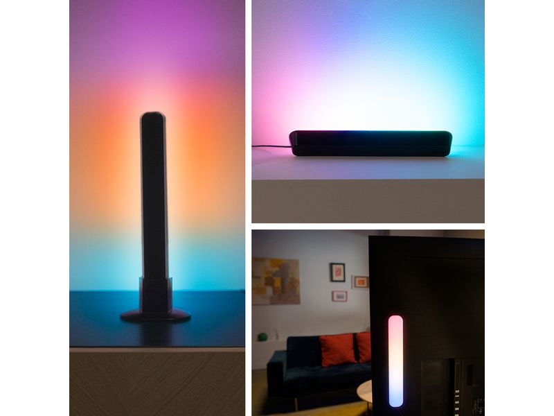 WiZ Gradient Light Bars Doppelpack RGBIC RGBIC, Doppelpack Dynamische RGBIC Lichtleisten für das perfekte Ambiente