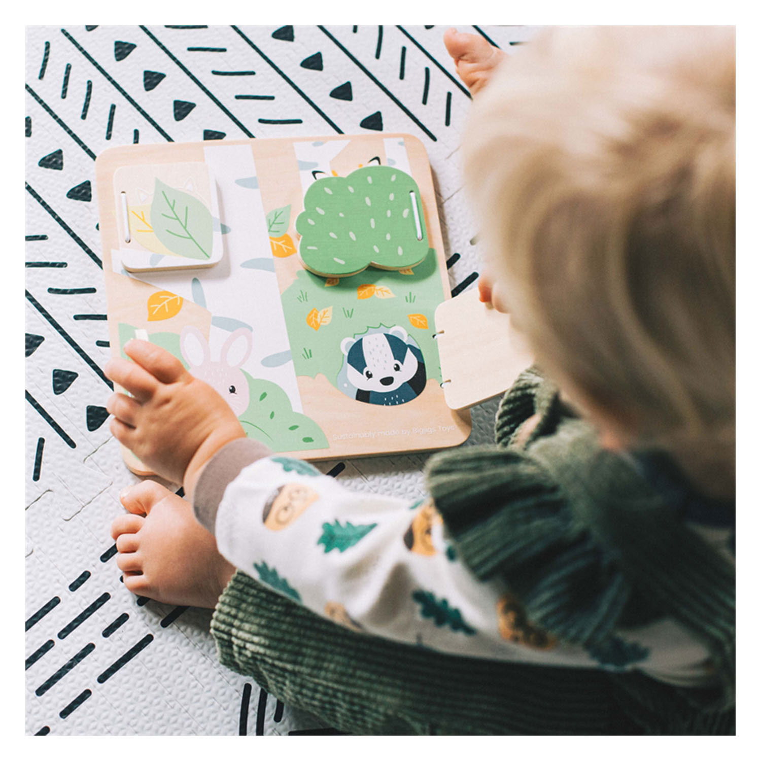 Bigjigs Woodland Houten Verstop en ZoekPuzzel
