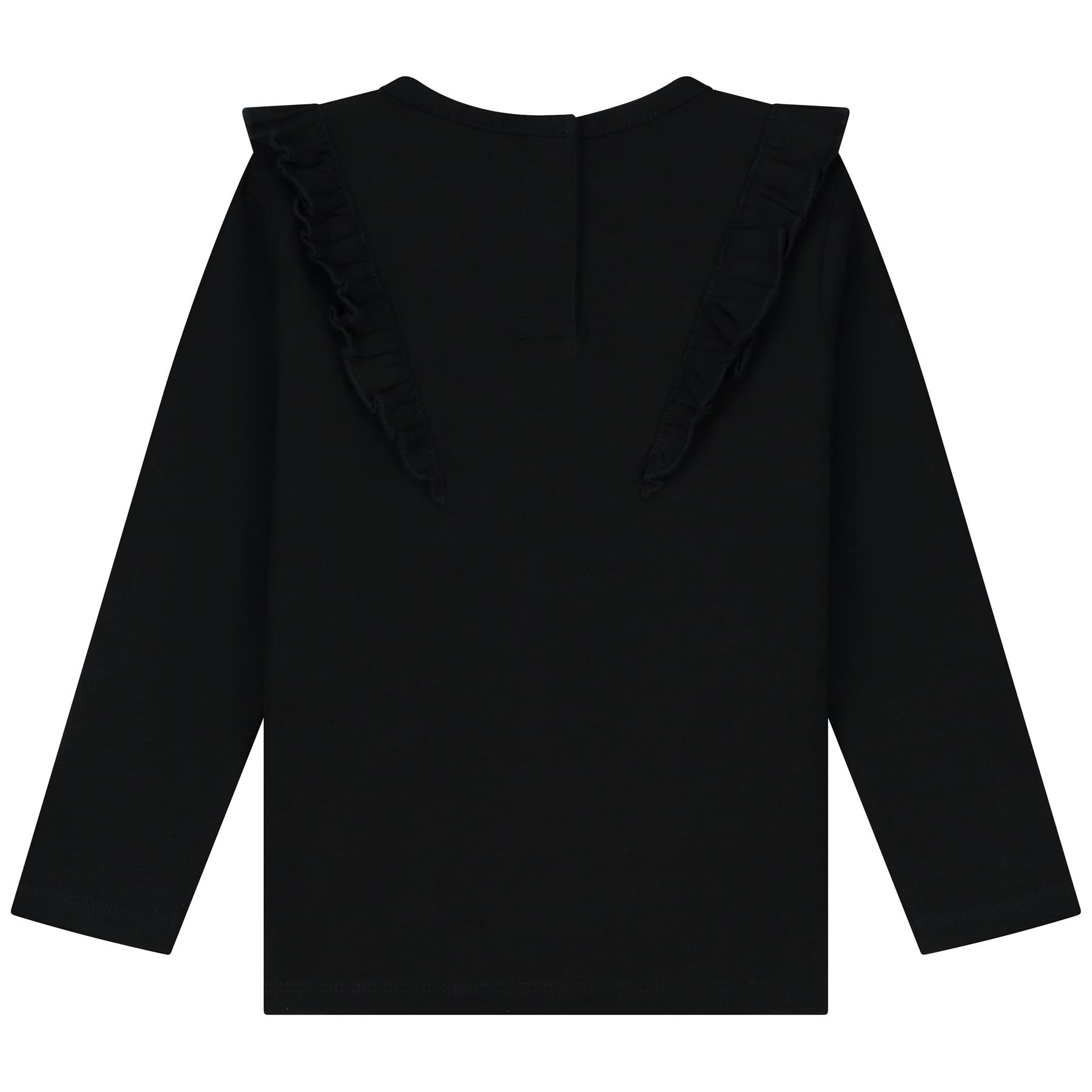 Prénatal baby shirt lange mouwen effen zwart