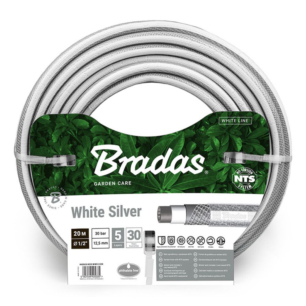 HAGESLANGE BRADAS WHITE LINE SILVER 1/2