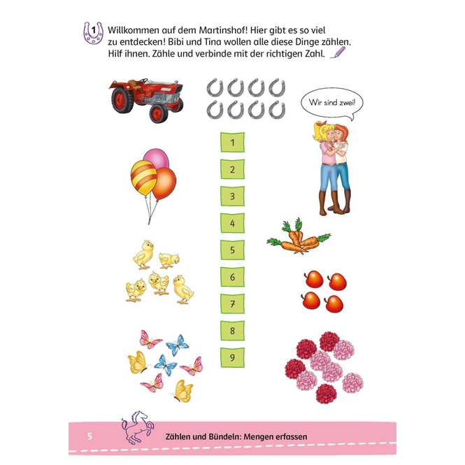 Bibi & Tina - Lernrätsel - Mathe