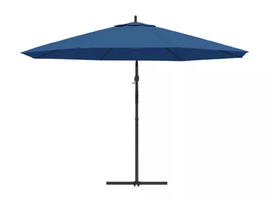 Parasol déporté avec mât aluminium bleue 02_0008481