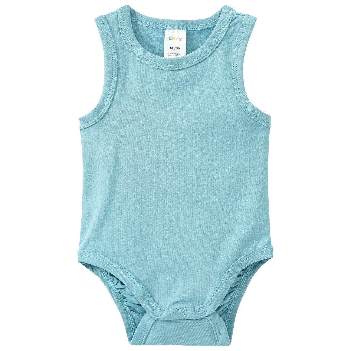 Famy 5 Baby Bodys in verschiedenen Farben salbei / dunkelblau