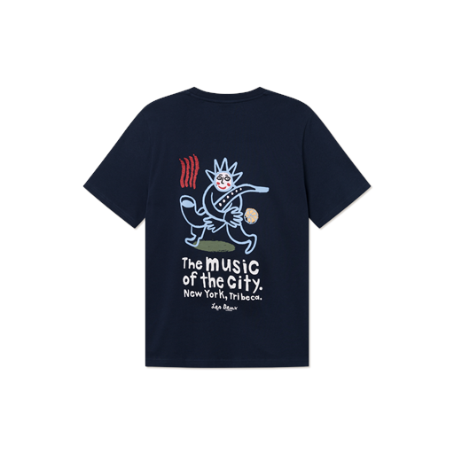 Les Deux Luca T-shirt, Dark Navy, XXL