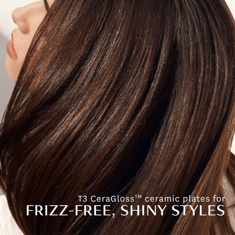 T3 Lucea 25mm Professional Straightening & Styling Flat Iron White & Rose Gold