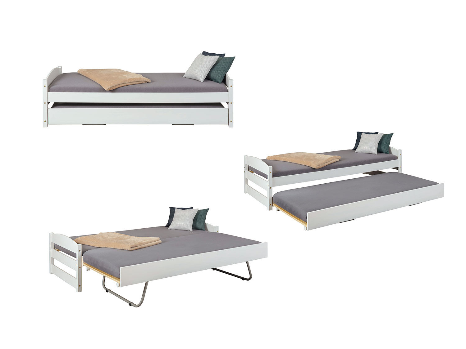 Ausziehbett aus Massivholz