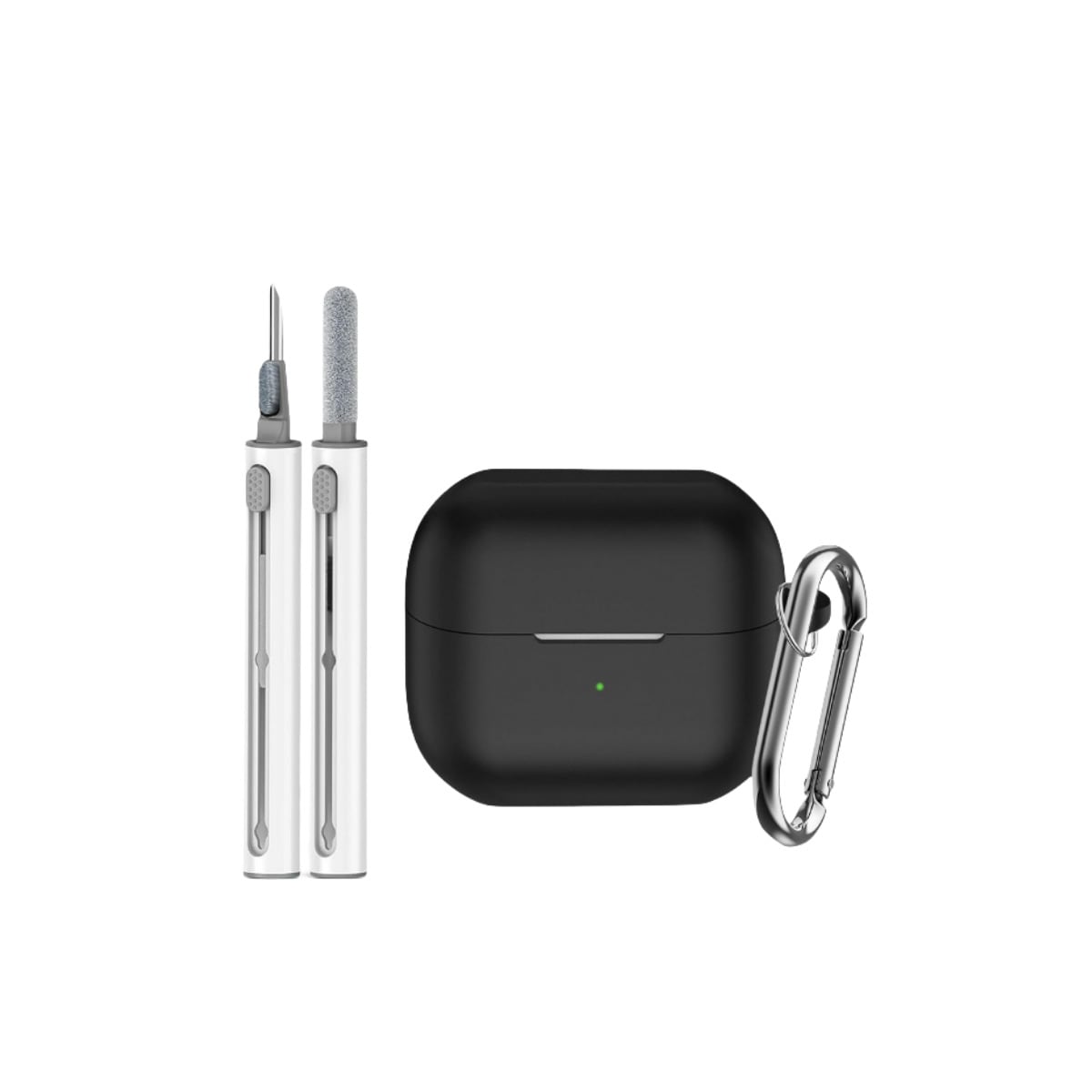 Beskyttende silikonetui til Samsung Galaxy Buds3/Buds3 Pro Sort