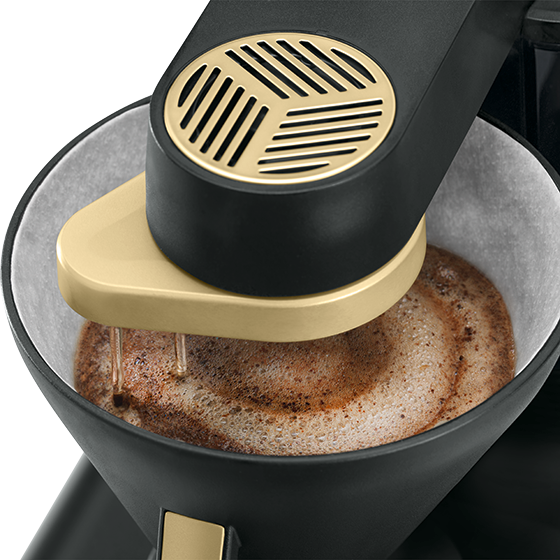 epour®|Filterkaffeemaschine Schwarz-Gold