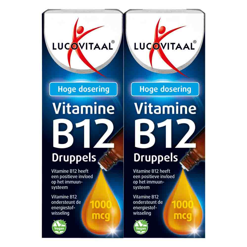 2x Lucovitaal Vitamine B12 1000 mcg Druppels50 ml