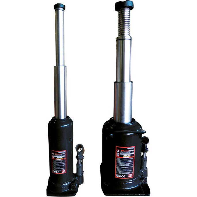 Cric bouteille double vérin