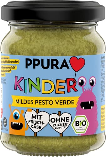 PPURA BIO Pesto Kinder Mildes Pesto Verde
