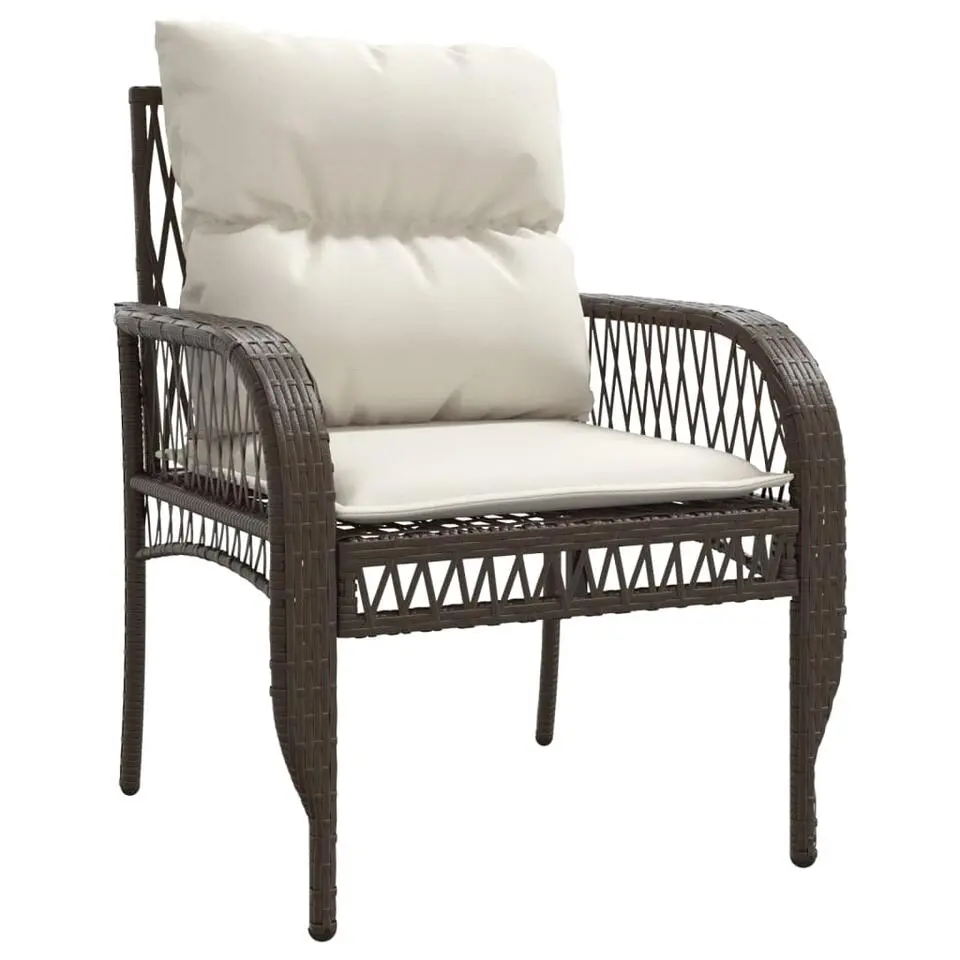 vidaXL - Loungeset - Bruin - Poly rattan