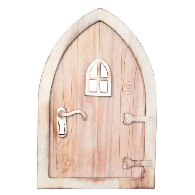 Dekotür - aus Holz - ca. 20 x 0,5 x 30 cm
