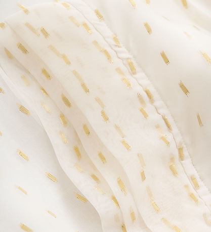 Creamie Kleid - Chiffon Lurex - Buttercreme