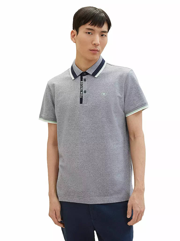 TOM TAILOR Poloshirt grau