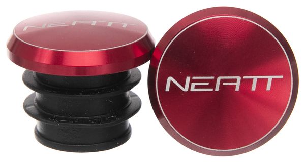 Embouts de Guidon Neatt Aluminium Rouge