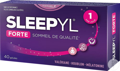 Sleepyl Forte Complément Alimentaire Sommeil De Qualité 40 Capsules