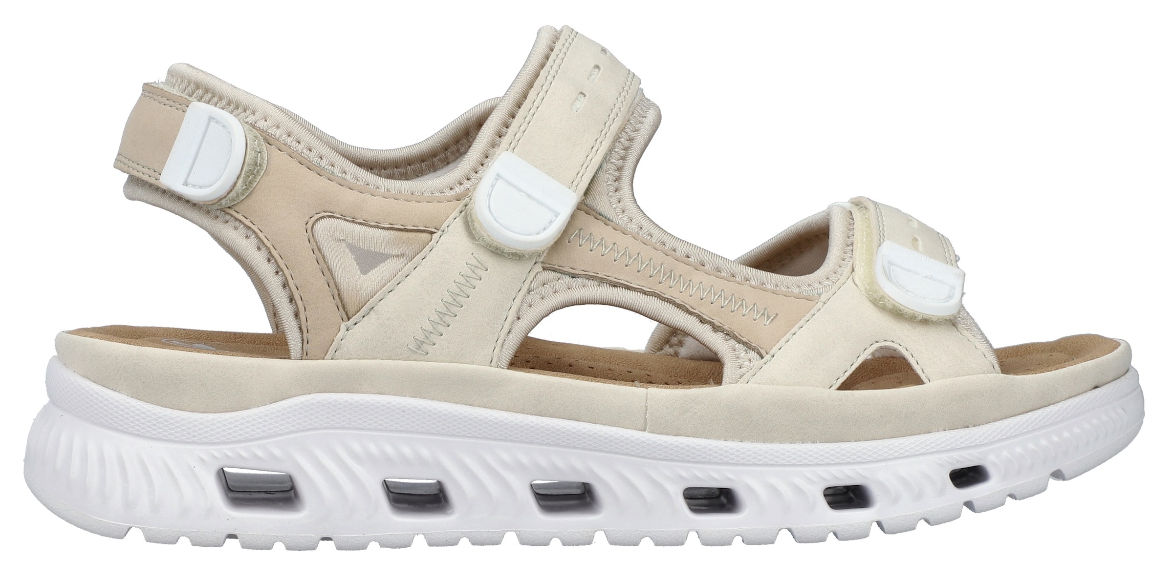 RIEKER Sport Sandale  , Sommerschuh, Sandalette, Plateauabsatz, mit Klettriemchen