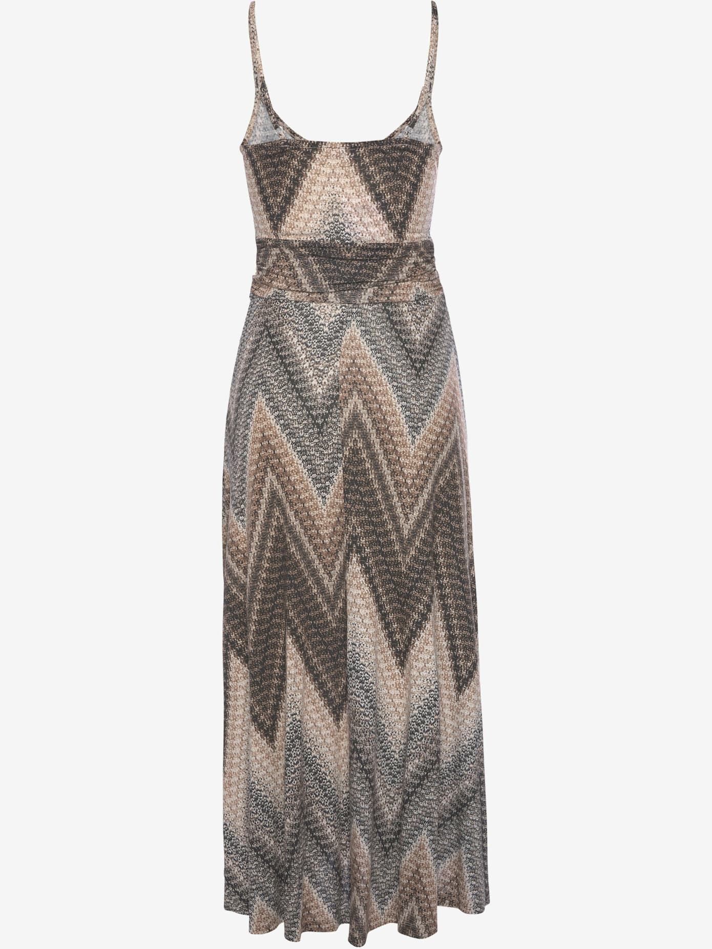 Robe mi-longue encolure ronde