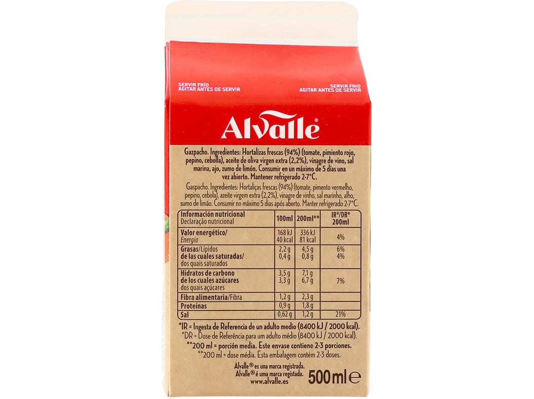 GASPACHO ALVALLE ORIGINAL 500 ML