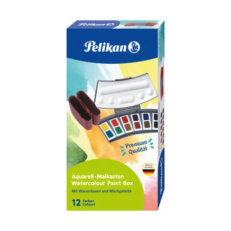 Pelikan Aquarell-Malkasten mit 12 Farben