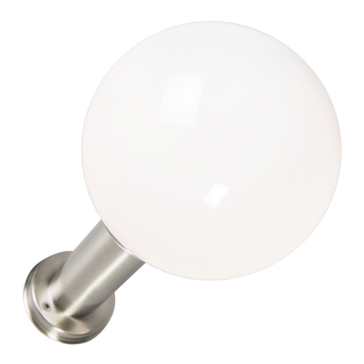 Smart buitenlamp paal staal RVS 50 cm incl. Wifi A60 - Sfera