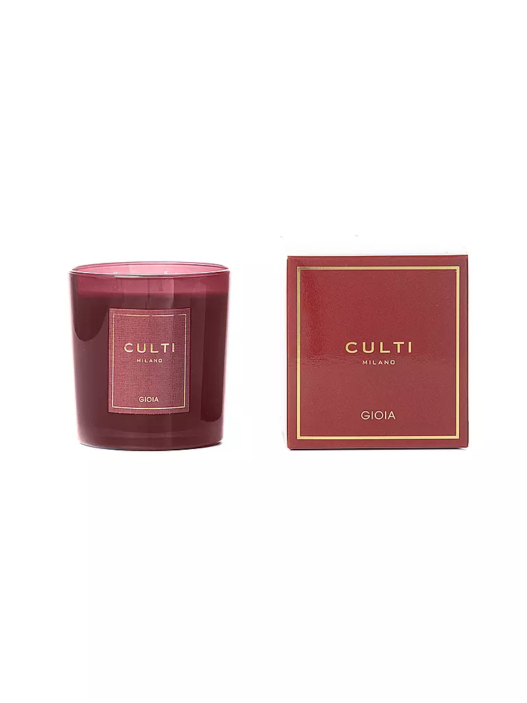 CULTI Weihnachtskerze GIOIA 550g Rot dunkelrot