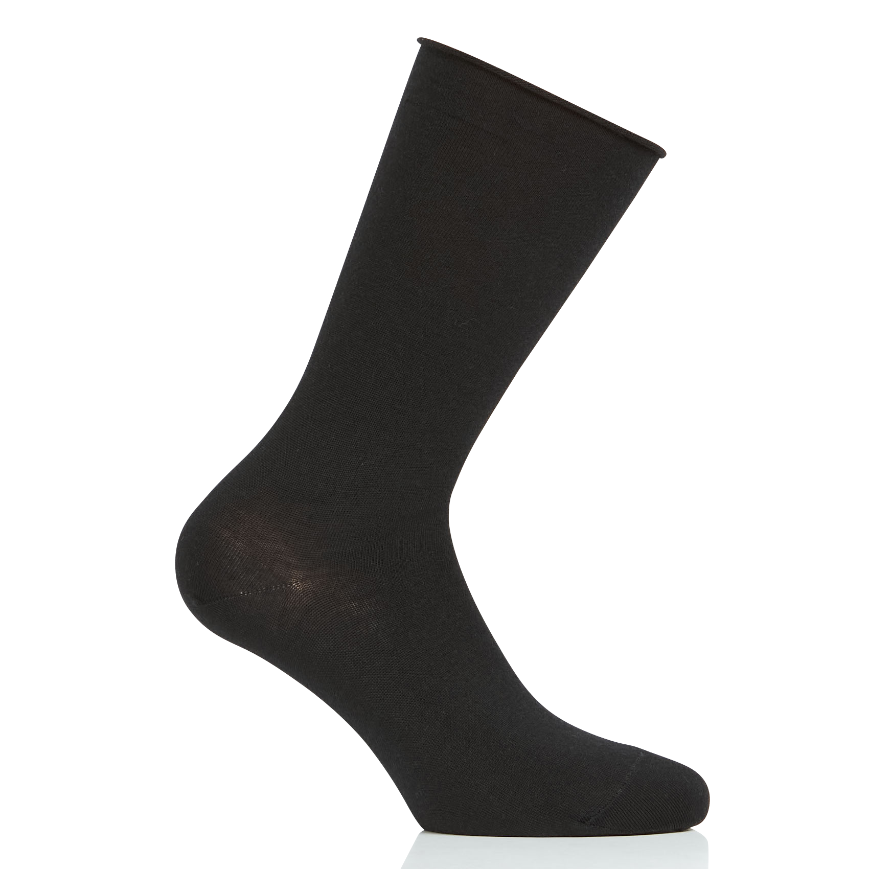 Chaussettes en laine fine mélangée | Noir