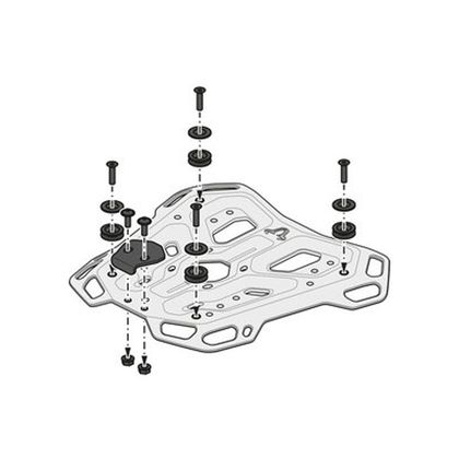 Top case SW-MOTECH TRAX ADV COMPLET AVEC SUPPORT - Gris